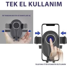Karokstore NR82 Araç Içi Havalandırma Telefon Tutucu Kancalı Tek El Kullanım