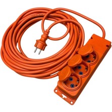Karokstore 3’lü Uzatma Kablosu – 20 Metre, 3x2,5mm Kablo Kesiti, IP44 Su Sıçrama Koruması, Seyyar Prizli, Dış Mekan ve Iç Mekan Kullanımı Için 3WAY-20325-F