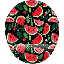 Karokstore Karpuz Desenli Bilek Destekli Mouse Pad