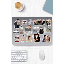 Karokstore The Vampire Diaries Temalı Etiket Seti 2 -Vampir Günlükleri - Laptop Notebook Telefon