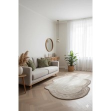 Türkeri Halı Şekilli Özel Kesimli Dekoratif Modern Halı