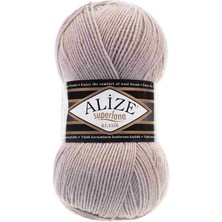 Alize Süperlana Klasik (5 Adet) 652 Duman Rengi El Örgü Ipliği