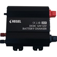 Hegel - Inges 20 Amper 12 Volt Dc / Dc Akü Şarj Cihazı - Yaşam Aküsü Şarj Cihazı - Karavan , Tekne