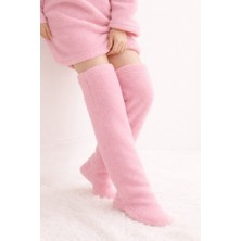 Mulberry Wellsoft Peluş Diz Üstü Ev Çorabı Uzun Çorap