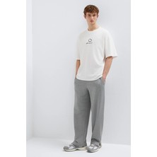 Mavi Erkek Basic Pamuklu Eşofman Altı M0010462 Gri Melanj