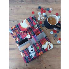 TUYLUTUKKAN Köpek Desenli 25×31CM 4 Cepli Büyük Boy Tablet Kılıfı