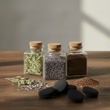 Nomad Dökme Tütsü Seti - 3 Çeşit Bitki + 10 Adet Tablet Kömür - Adaçayı Lavanta Üzerlik