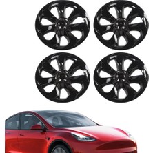Ramm Tesla Model Y Fusion Jant Kapağı 19 Inç (4 Adet) Parlak Siyah