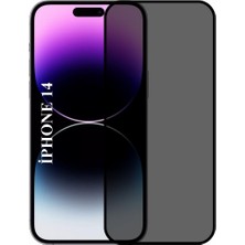 Elixem İphone 14 Uyumlu Tam Kaplayan Hayalet Ekran Koruyucu Temperli Cam