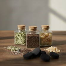 Nomad Dökme Tütsü Seti - 3 Çeşit Bitki & Reçine + 10 Adet Tablet Kömür - Adaçayı, Üzerlik, Akgünlük