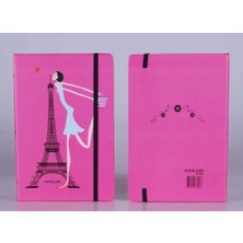 Karokstore Notelook Paris Çizgili Defter A5