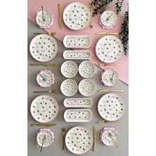 Borser Kiraz Model 6 Kişilik 20 Parça Kahvaltı Takımı