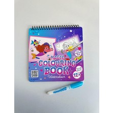 KuNu Box Sihirli Su Boyama Resim Defteri | Su Kalemi ile Boyanır – Unicorn / Deniz Kızı / Hayvanlar