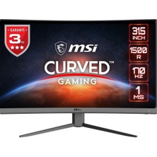 MSI Msı Optix G32CQ4 E2 31.5" 1 Ms 2k Curved 170 Hz Oyuncu Monitörü Teşhir