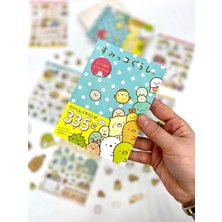 Kağıt Gemi Kawaii Sumikko Gurashi Dünyası 16 Yaprak 335 Adet Sticker Defteri/etiket/çıkartma