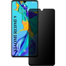 Elixem Xiaomi Redmi 9 Uyumlu Tam Kaplayan Hayalet Ekran Koruyucu Temperli Cam