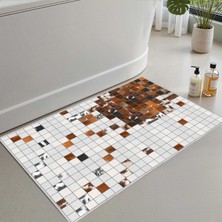 Monnhein Banyo Paspası, Yumuşak Banyo Halısı, Kaymaz Dot Tabanlı, Yıkanabilir - 60X100