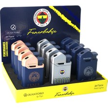 Quantoro Fenerbahçe Lisanslı Metal Jet Taraftar Çakmak 12'li Stant