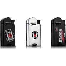 Quantoro Beşiktaş Lisanslı Metal Jet Taraftar Çakmak 3'lü Paket