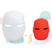 Viva Puti Boyanabilir Karton Maske Demir Adam