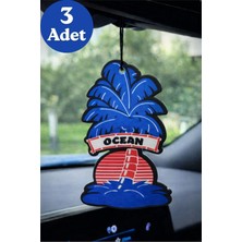 Promosyonik Ocean Okyanus Esintisi Kokulu Dekoratif Araba Oto Asma Kokusu ve Aksesuarı (3 Adet)