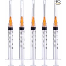 Berika 1 ml Luer Lock Turuncu Iğneli 25G 25MM Şırınga (75 Adet)
