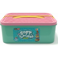 Paff Oyuncak Playtoys Soft Yumuşak Blocks 48 Parça Pembe Kapak 1185