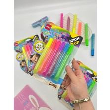 Kağıt Gemi Glitter Glue Kalem Görünümlü 6 Renkli Simli Yapıştırıcı Seti (6*12 Ml)