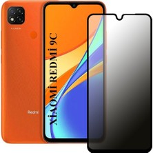 Elixem Xiaomi Redmi 9C Uyumlu Tam Kaplayan Hayalet Ekran Koruyucu Temperli Cam