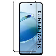 Elixem Xiaomi Redmi 13 Uyumlu Tam Kaplayan 5D Çerçeveli Ekran Koruyucu Temperli Cam