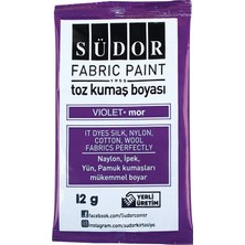 Südor Toz Kumaş Boyası 2 Adet 12GR Mor