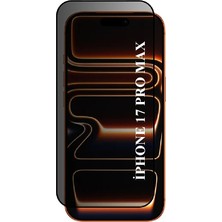 Elixem İphone 17 Pro Max Uyumlu Tam Kaplayan Hayalet Ekran Koruyucu Temperli Cam