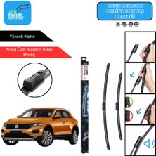 Volkswagen T-Roc Uyumlu 2019-2025 Bosch Aerotwin Araca Özel Ön Silecek Takımı 650-500MM
