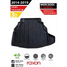 Raxon Mercedes W205 2014–2019 Plastic Set Uyumlu 3D Bagaj Havuzu | Su Geçirmez, Kaymaz, Yüksek Kenarlı