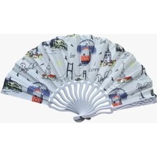 MiraLive Plastik Kumaş Yelpaze 12'li Istanbul