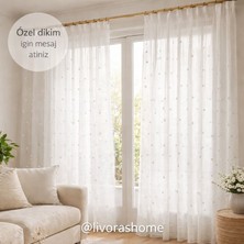 Livoras Home Çok Satan Pon Ponlu Tül Perde 1/3 Sık Pile