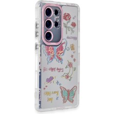 Newface Samsung Galaxy S23 Ultra Kılıf Reflexion Desenli Kapak - Desen 8