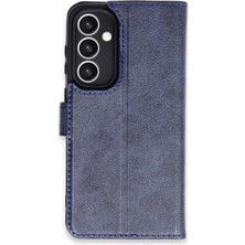 Newface Samsung Galaxy S23 Fe Kılıf Trend S Plus Kapaklı Kılıf - Lacivert