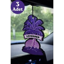 Promosyonik Lavanta Kokulu Dekoratif Araba Oto Asma Kokusu ve Aksesuarı (3 Adet)