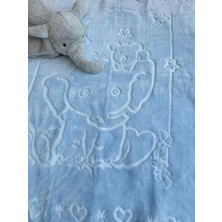 bebexy Fil Desenli Mavi Çocuk Battaniyesi