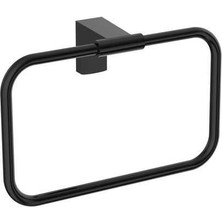 Maxiflow F1 Serisi Paslanmaz Mat Siyah Kare Daire Havluluk