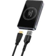 Wiwu WI-CP004 HDMI Girişli Bölünmüş Ekran Özellikli Carplay Wireless Adaptör Dual Wifi  2.0 Siyah