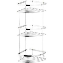 Tema 3 Raflı Paslanmaz Şampuanlık 18X18