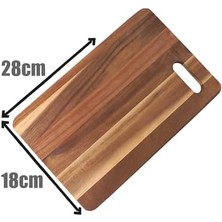 Storemax Akasya Kesme Tahtası Antibakteriel Yıkanabilir Doğrama Tahtası Dikdörtgen 28X18CM | Antibakteriyel ve Yıkanabilir Akasya Kesme Tahtası - Hijyenik ve Dayanıklı Doğrama Işleriniz Için Ideal