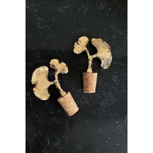 Storemax 2 Adet Altın Renk Figürli Mantar Tıpa Yağdanlık Tıpası Şarap Şişe Tıpası