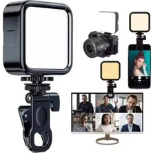 Storemax Cep Telefonu Dolgu Işığı, Canlı Yayın Için Mini Taşınabilir Kısılabilir Yüksek Parlaklık Dolgu Işığı Selfie Işık Paneli, Kıskaçlı Telefon ve Notebook Tutucu, Youtuber Yayıncı Işığı Ay-83