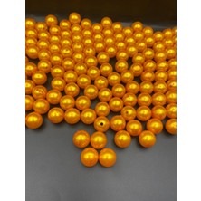 Hedef Bijuteri 18MM Turuncu Renk Plastik Inci Boncuk, Çanta ve Takı Yapım Boncuğu (100GR,~33ADET)