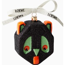 Loewe x Louis Wain Futurist Cat Cam Dekoratif Obje Siyah