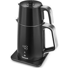 Storemax Royaltea Cooltouch 1798H Dokunmatik El Yakmaz Gövdeli Paslanmaz Çelik Konuşan Çay Makinesi Siyah