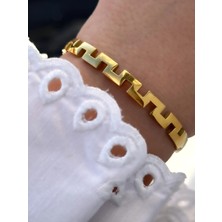 Ferro Sarı Çelik Kelepçe Kordon Kadın Bileklik FRJW10041A-B 2 Yıl Garantili Hediye Paketli